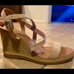 Tan Leather Wedges